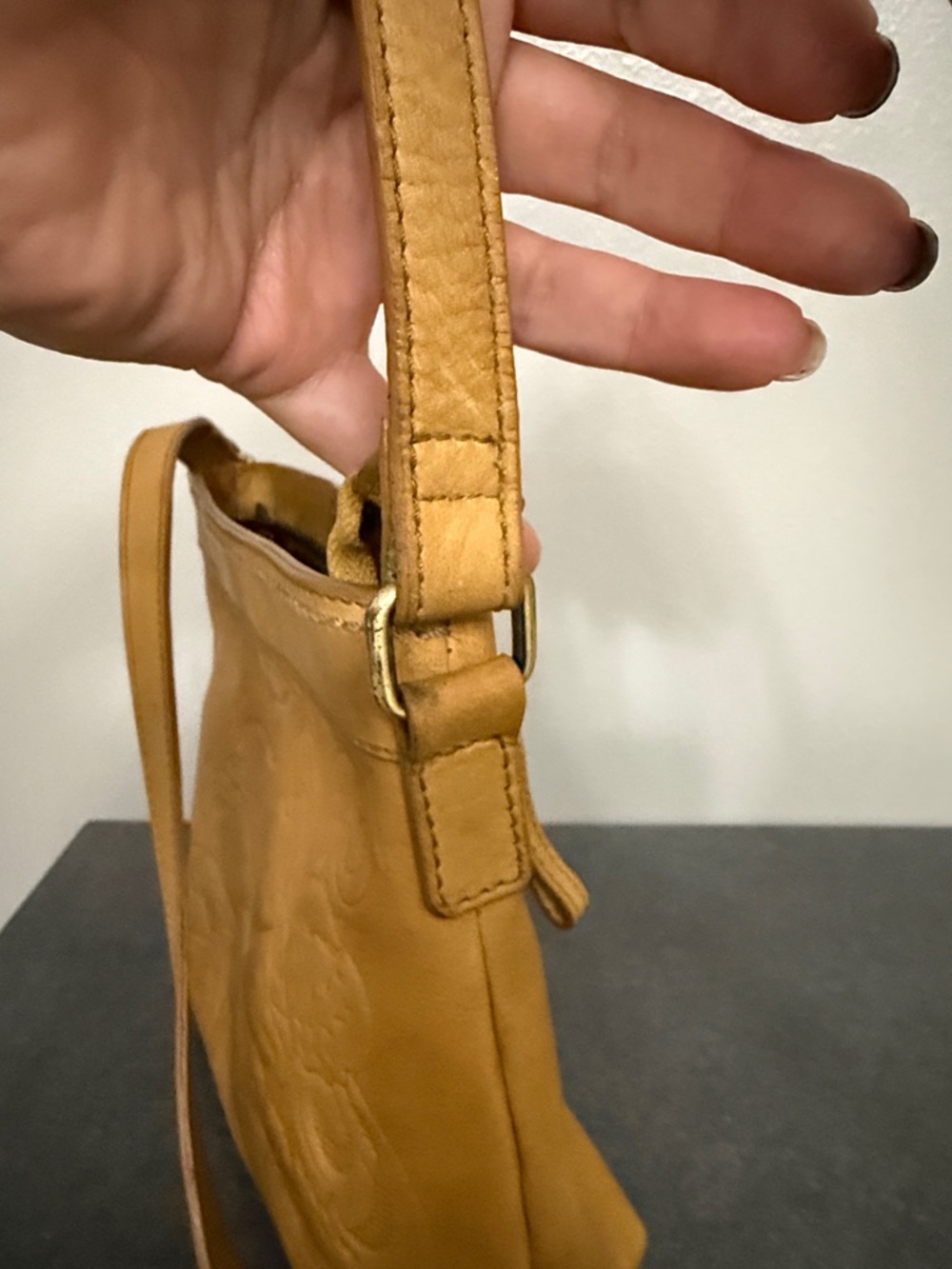 Born Tan Floral Tooled Leather Crossbody - Picture 9 of 12
